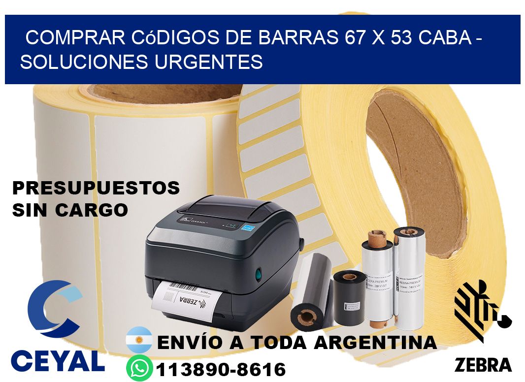 Comprar códigos de barras 67 x 53 CABA - soluciones urgentes