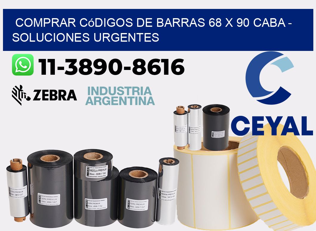 Comprar códigos de barras 68 x 90 CABA - soluciones urgentes