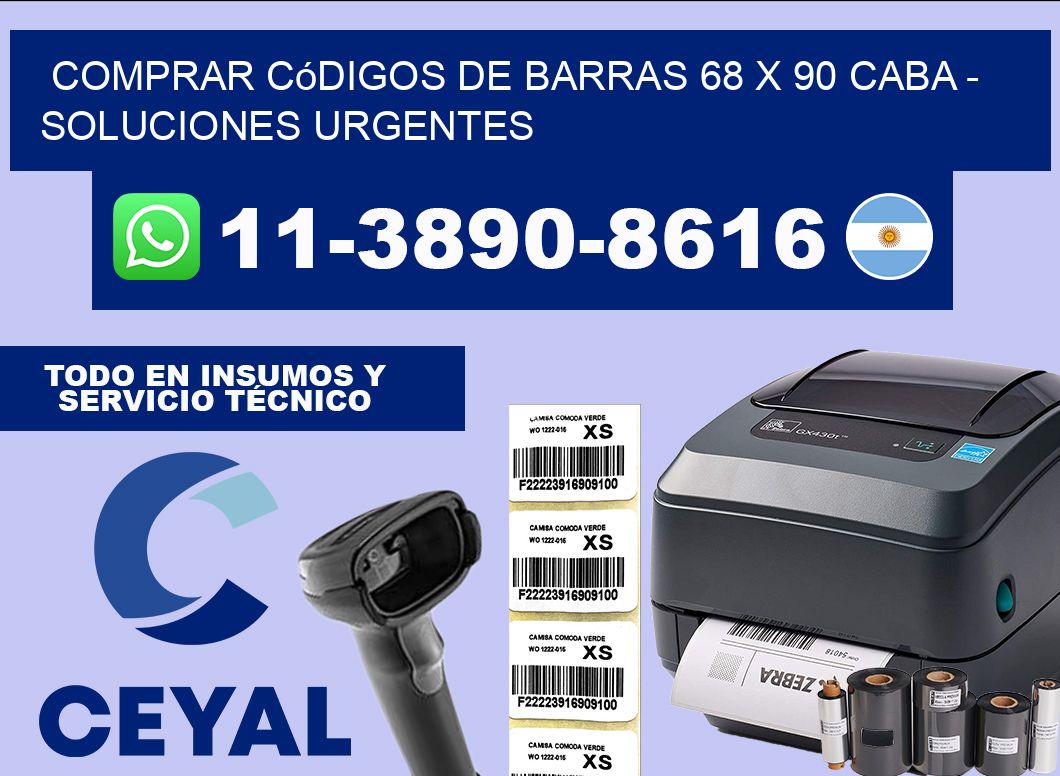 Comprar códigos de barras 68 x 90 CABA – soluciones urgentes