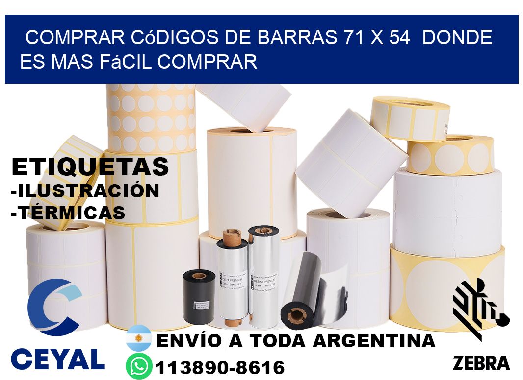 Comprar códigos de barras 71 x 54  Donde es mas fácil comprar