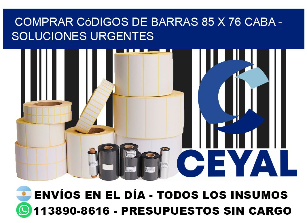 Comprar códigos de barras 85 x 76 CABA - soluciones urgentes