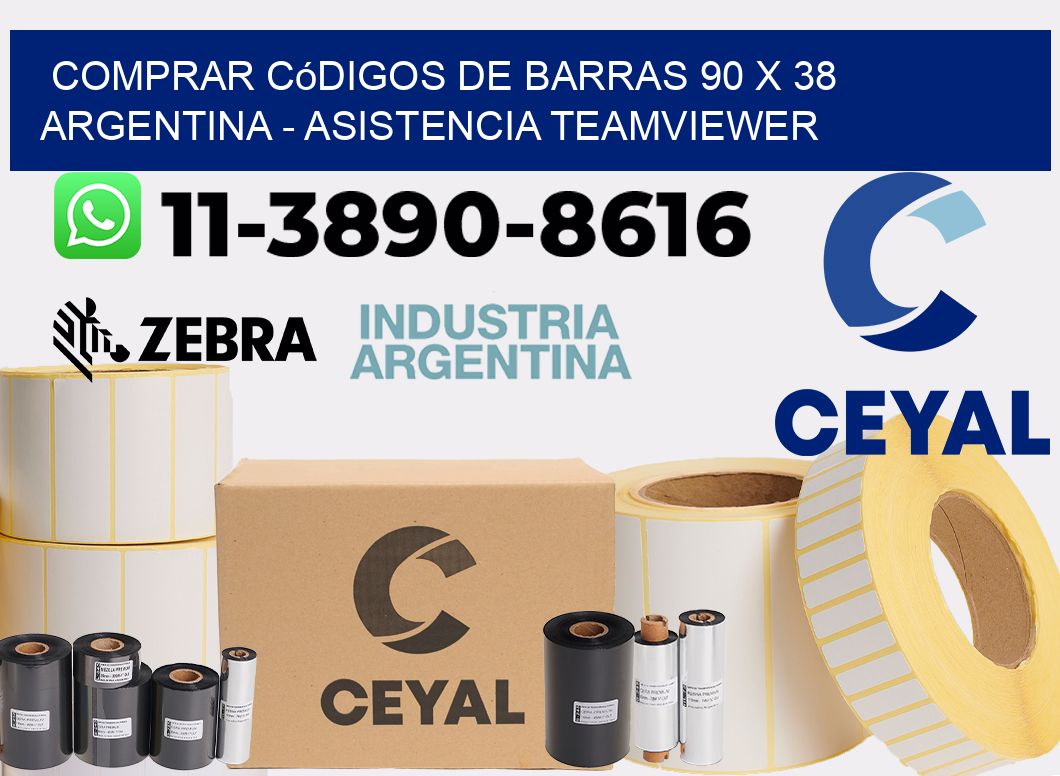 Comprar códigos de barras 90 x 38 argentina - asistencia teamviewer