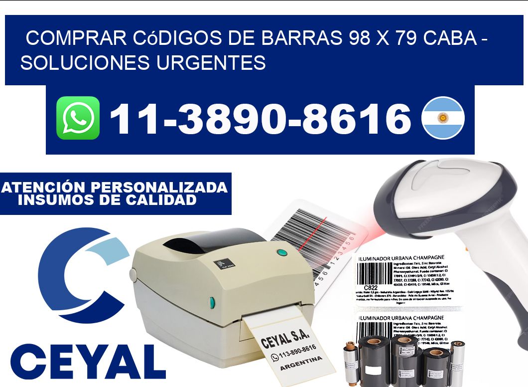 Comprar códigos de barras 98 x 79 CABA - soluciones urgentes