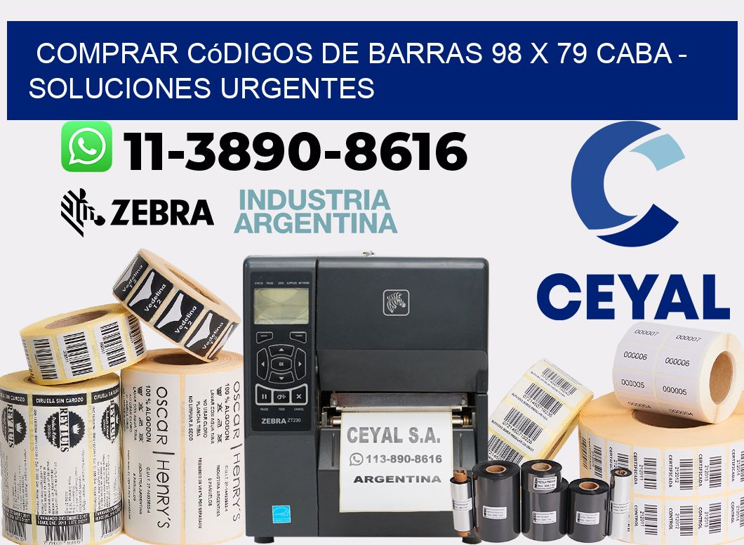 Comprar códigos de barras 98 x 79 CABA - soluciones urgentes