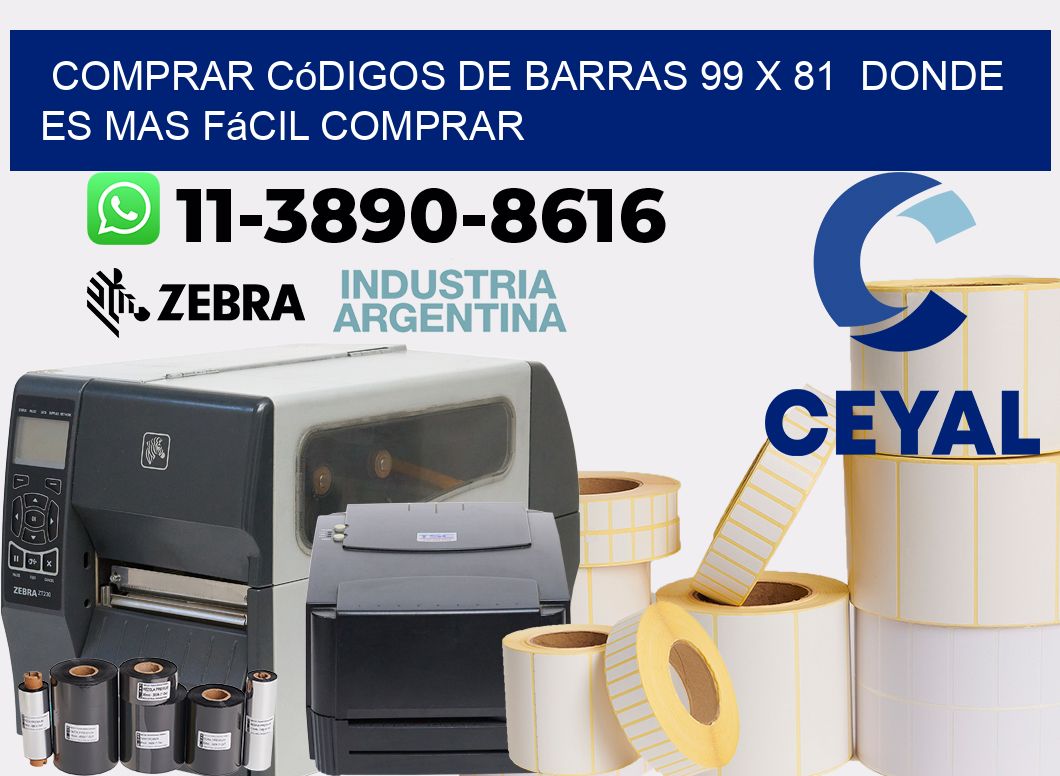 Comprar códigos de barras 99 x 81  Donde es mas fácil comprar