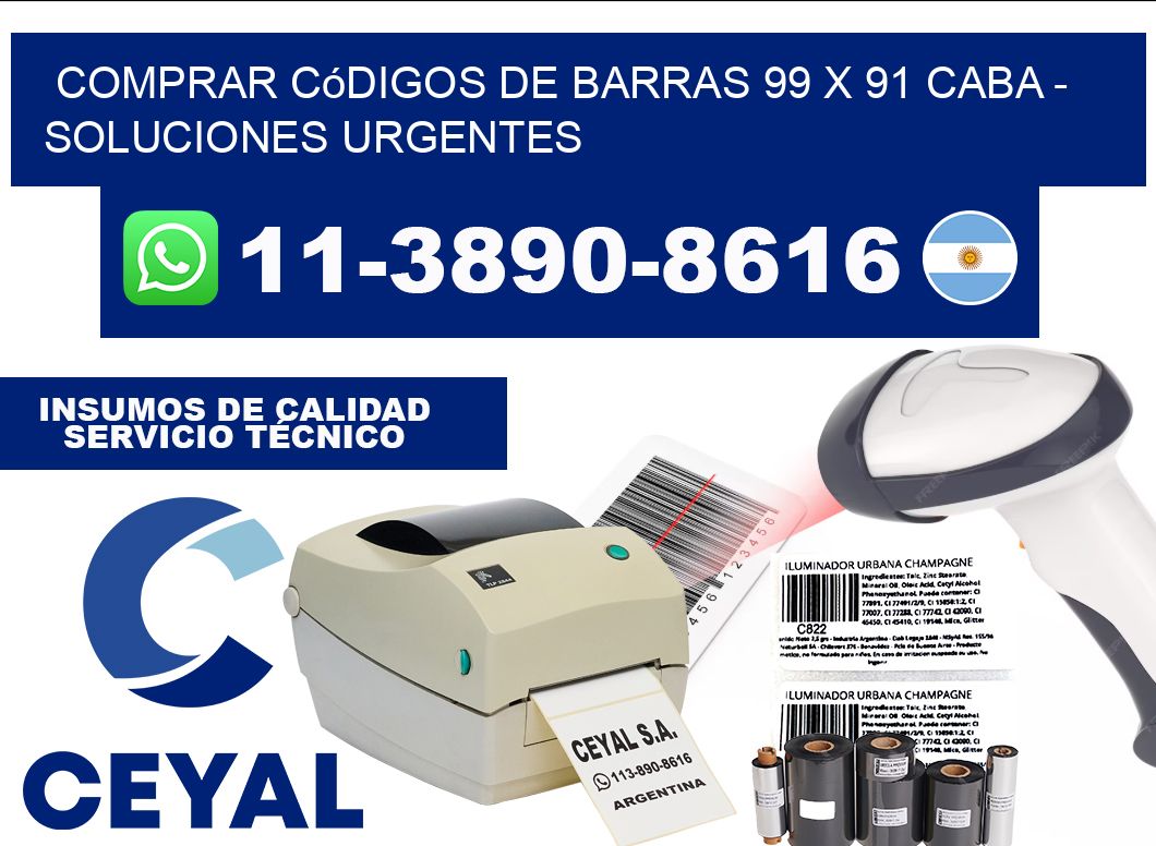 Comprar códigos de barras 99 x 91 CABA - soluciones urgentes