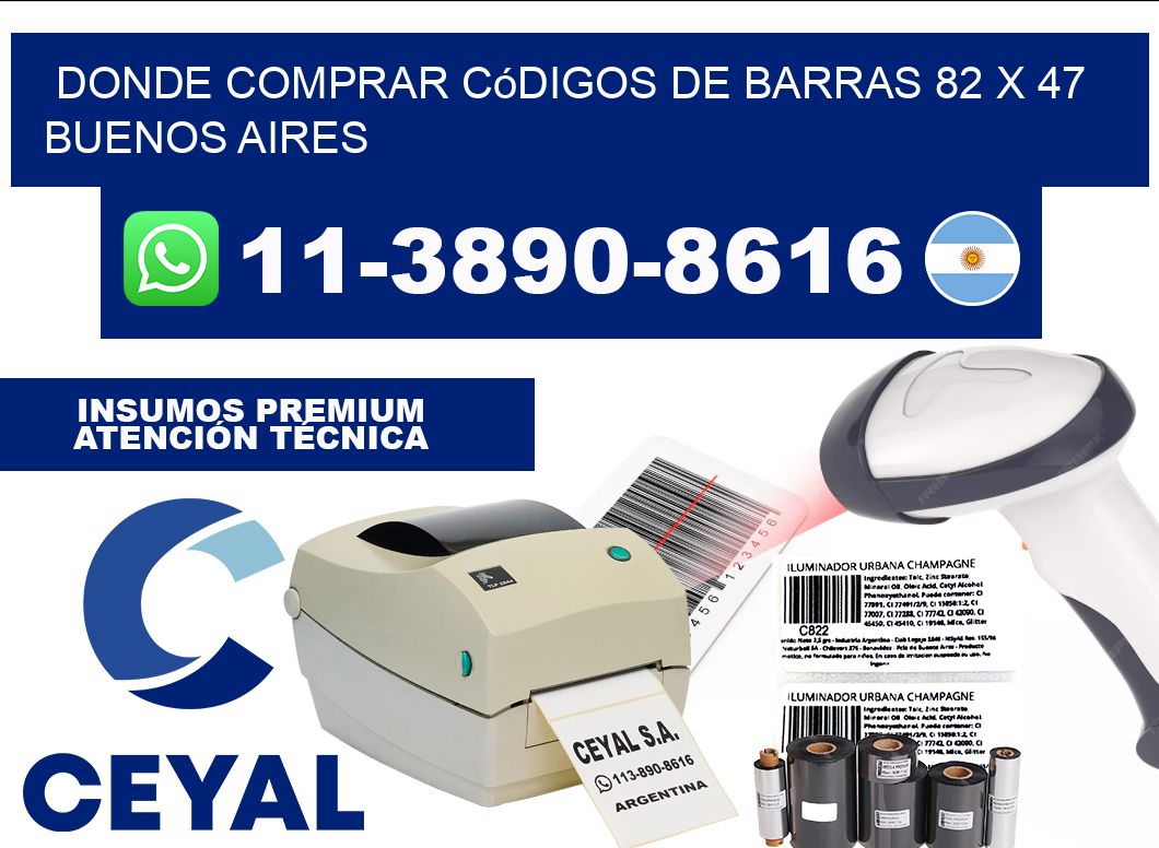 Donde Comprar códigos de barras 82 x 47 Buenos Aires