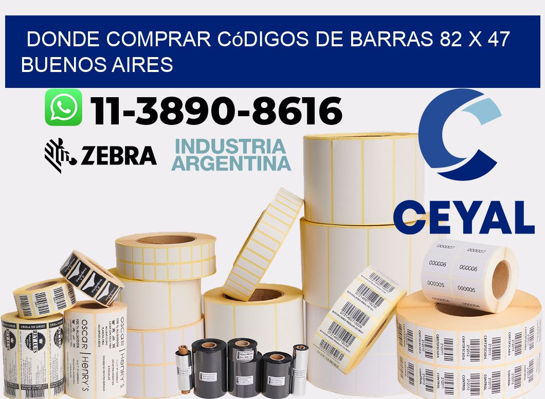 Donde Comprar códigos de barras 82 x 47 Buenos Aires