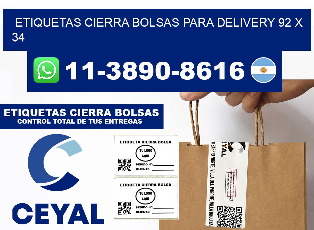 ETIQUETAS CIERRA BOLSAS PARA DELIVERY 92 x 34