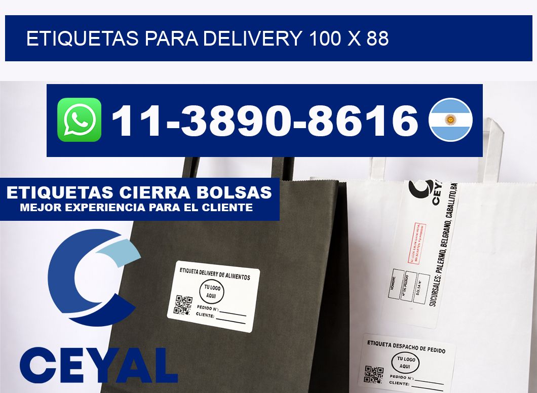 ETIQUETAS PARA DELIVERY 100 x 88
