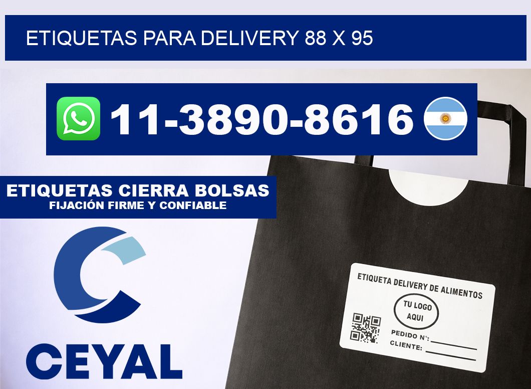 ETIQUETAS PARA DELIVERY 88 x 95