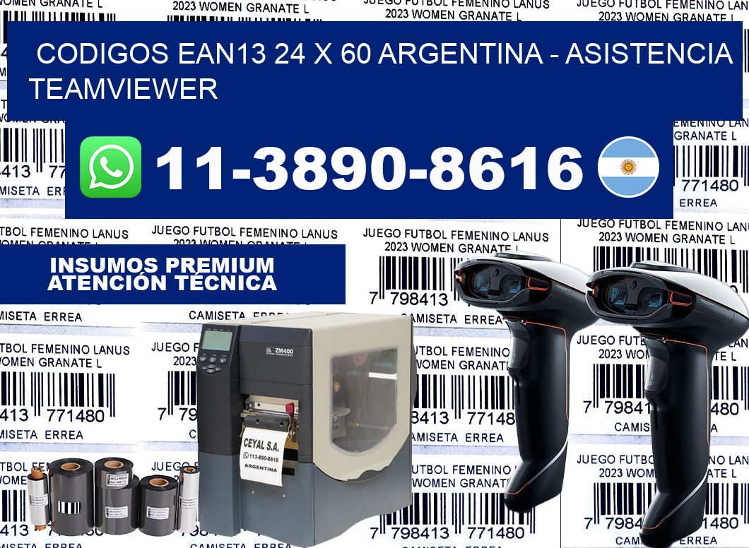 codigos ean13 24 x 60 argentina – asistencia teamviewer