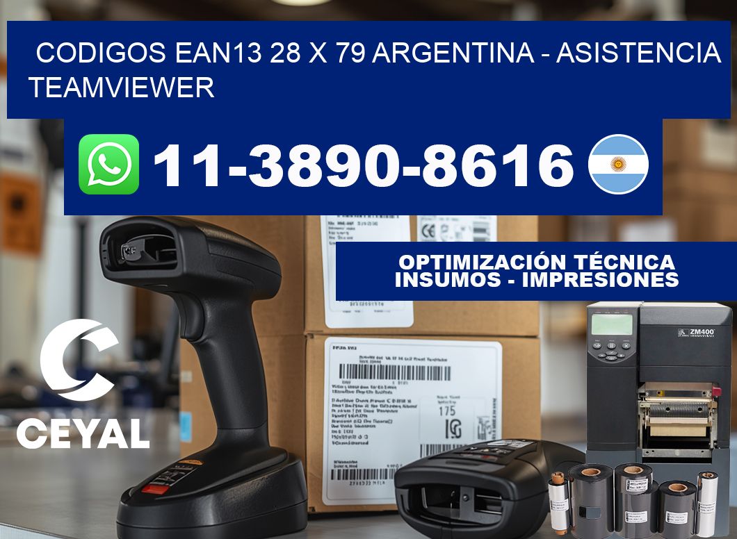 codigos ean13 28 x 79 argentina - asistencia teamviewer