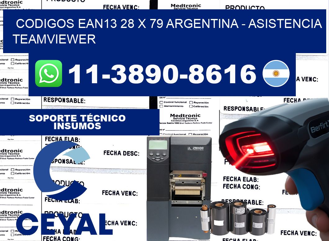 codigos ean13 28 x 79 argentina - asistencia teamviewer