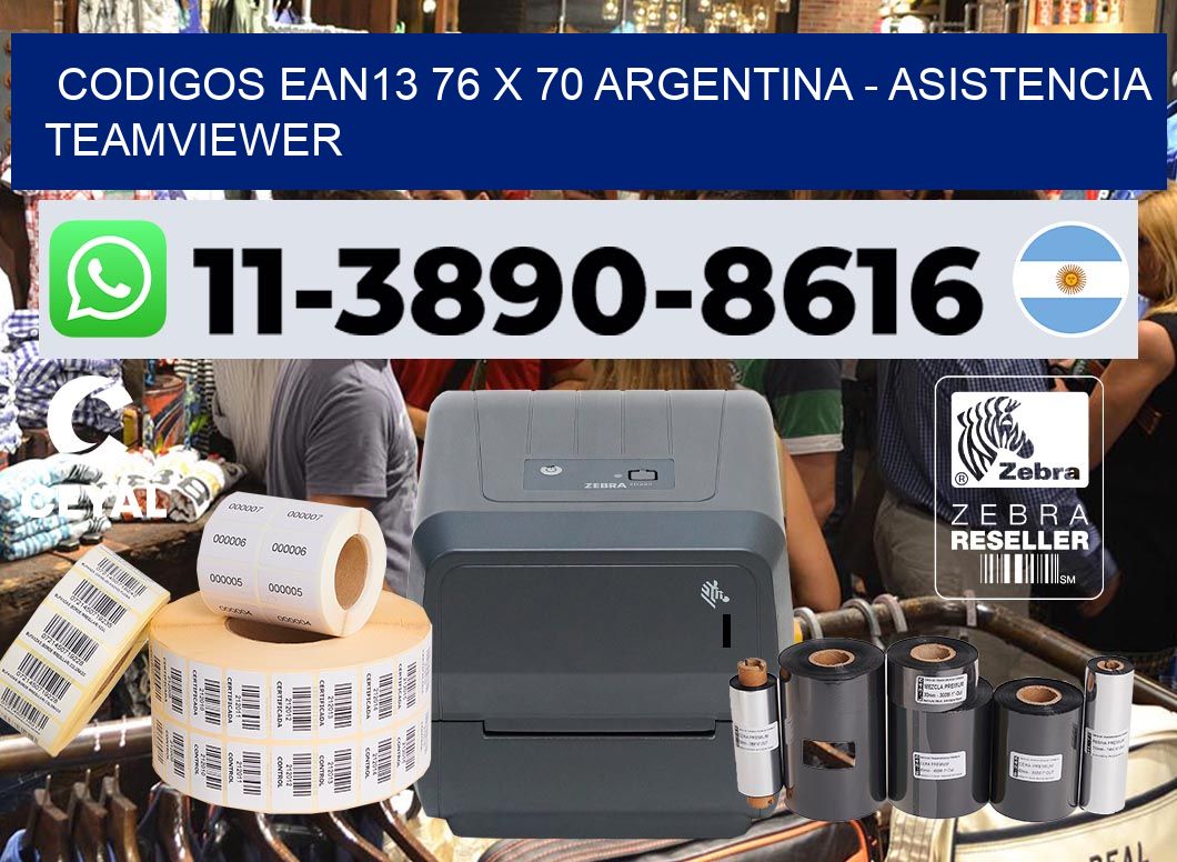 codigos ean13 76 x 70 argentina - asistencia teamviewer