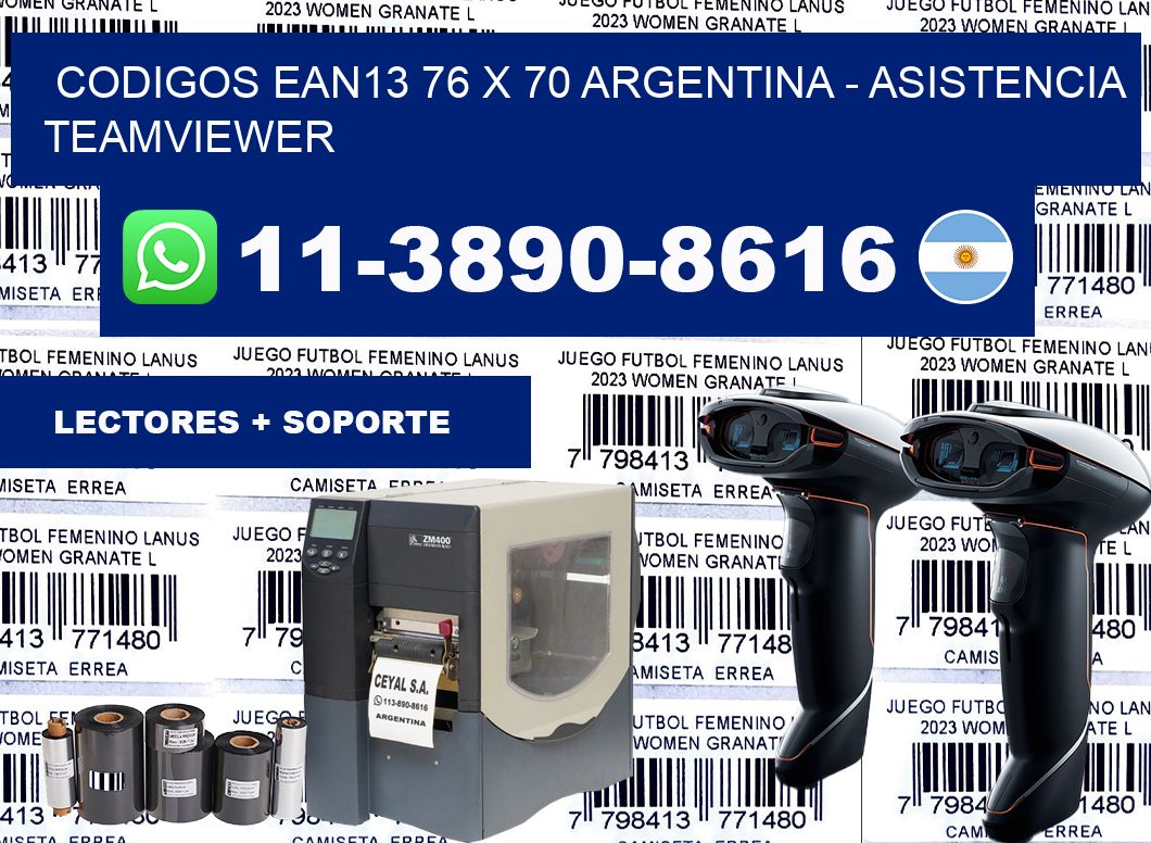 codigos ean13 76 x 70 argentina – asistencia teamviewer