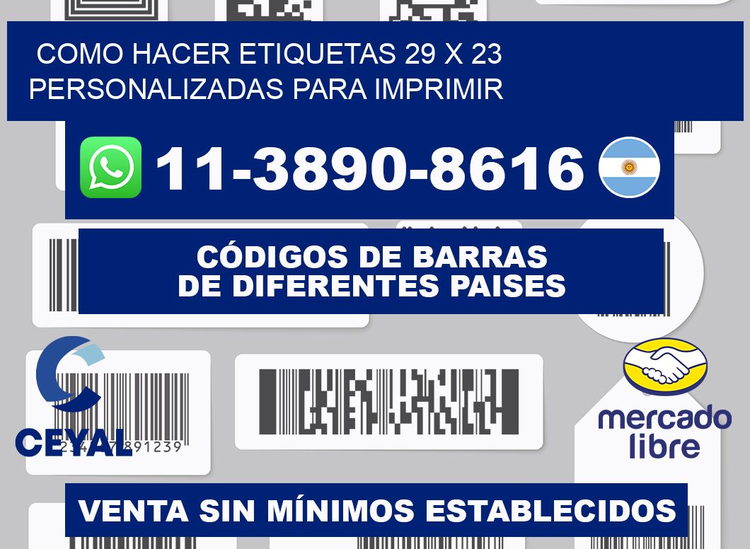 como hacer etiquetas 29 x 23 personalizadas para imprimir