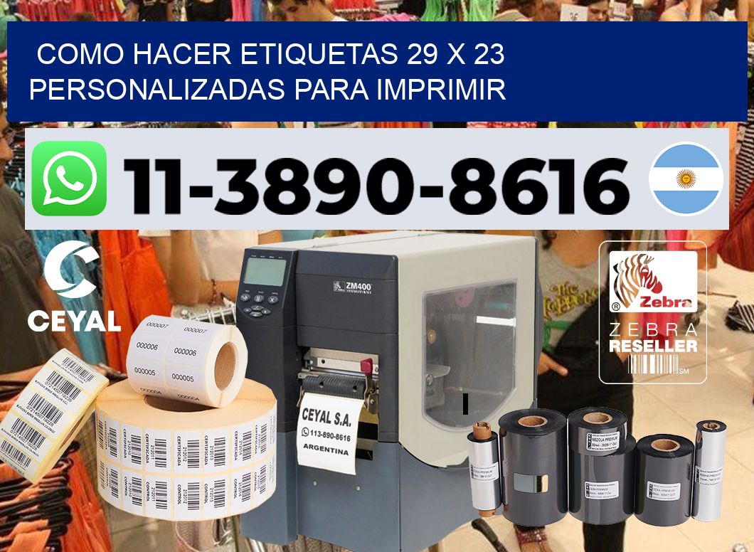 como hacer etiquetas 29 x 23 personalizadas para imprimir