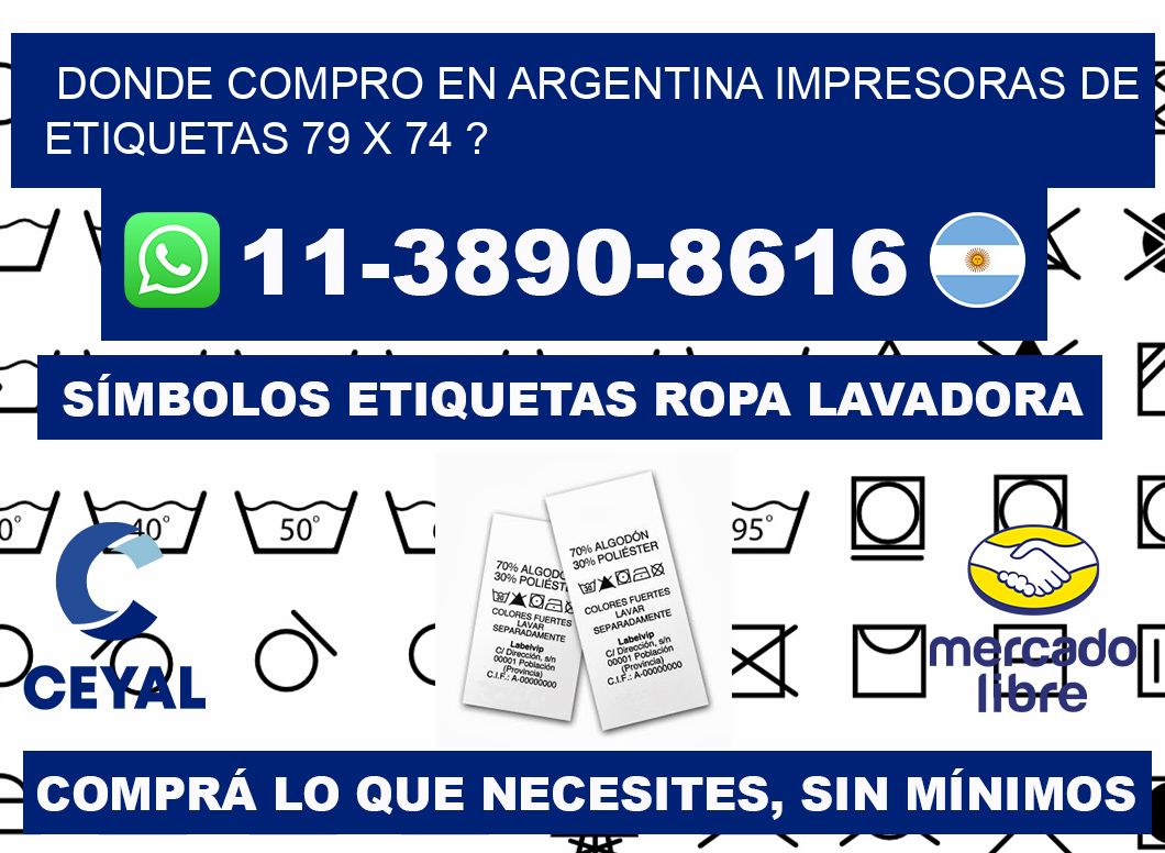 donde compro en argentina impresoras de etiquetas 79 x 74 ?