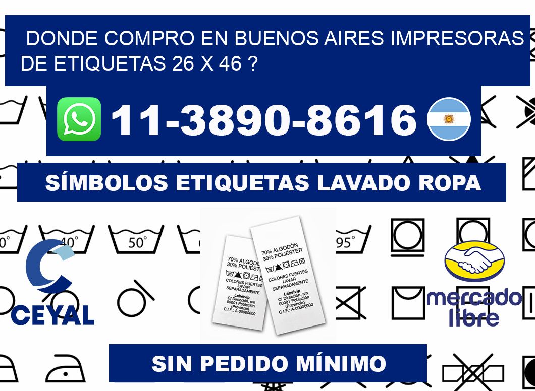 donde compro en buenos aires impresoras de etiquetas 26 x 46 ?