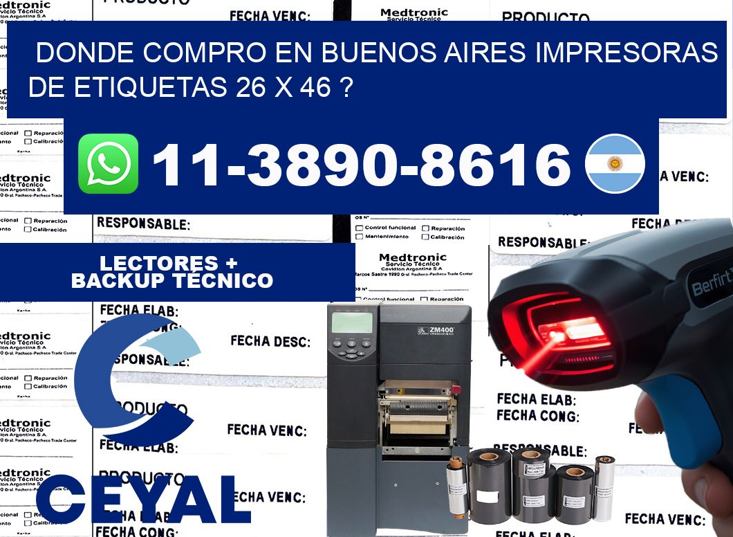 donde compro en buenos aires impresoras de etiquetas 26 x 46 ?