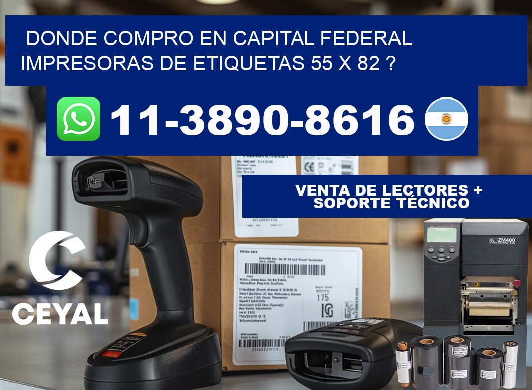 donde compro en capital federal impresoras de etiquetas 55 x 82 ?
