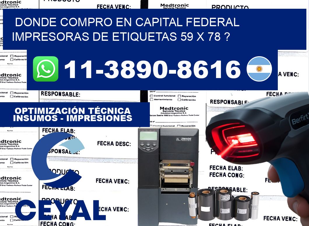 donde compro en capital federal impresoras de etiquetas 59 x 78 ?