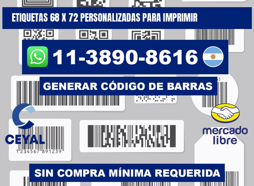 etiquetas 68 x 72 personalizadas para imprimir