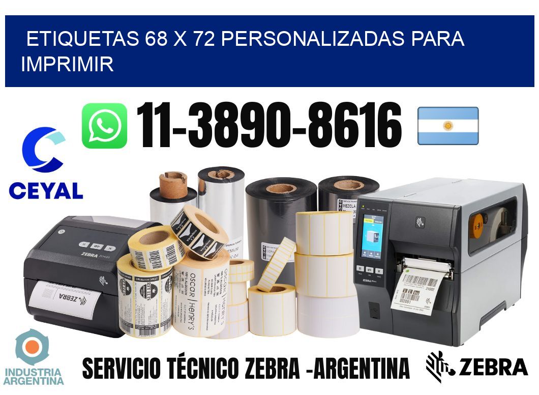 etiquetas 68 x 72 personalizadas para imprimir