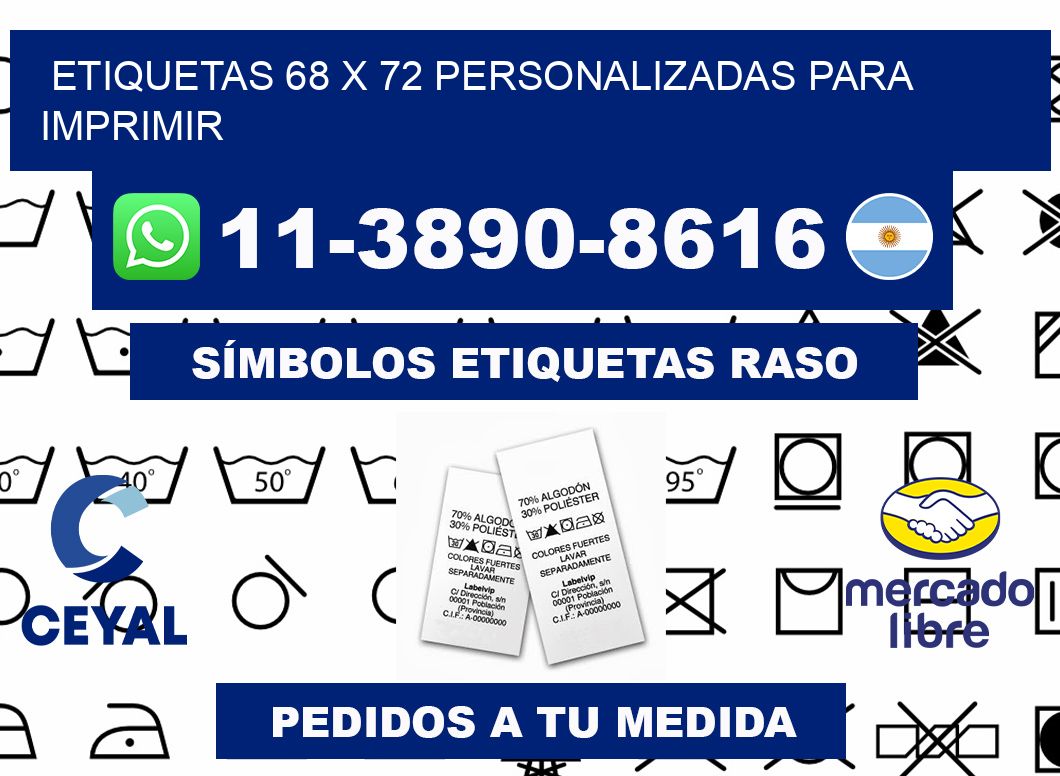 etiquetas 68 x 72 personalizadas para imprimir