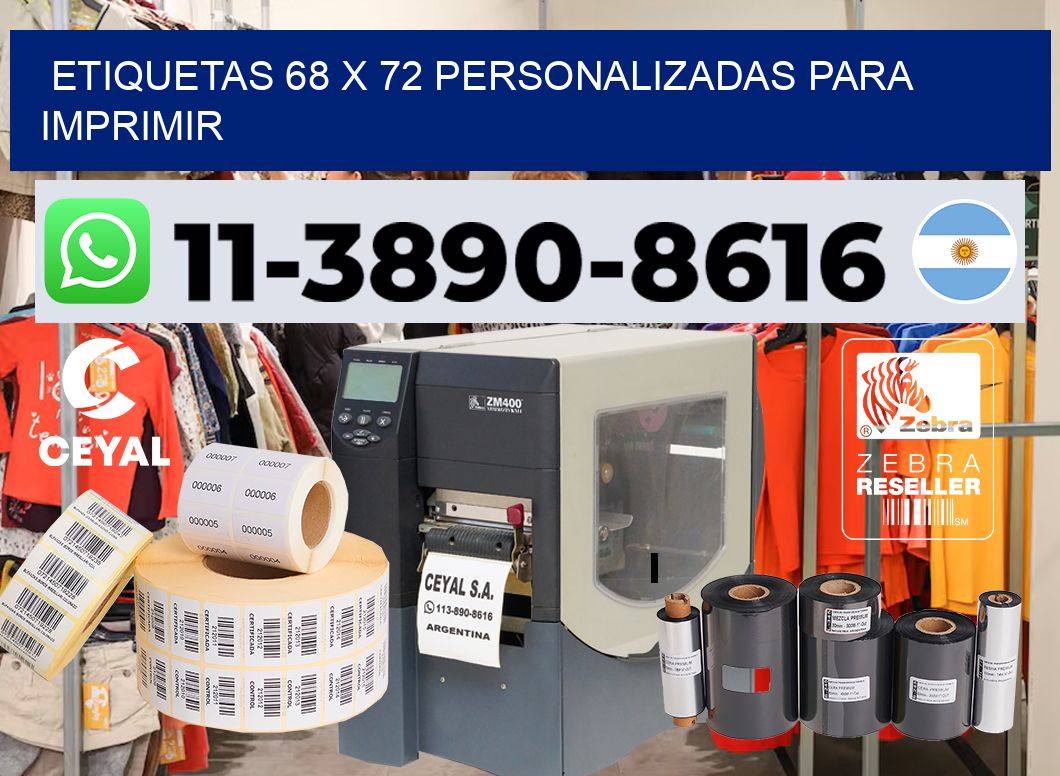 etiquetas 68 x 72 personalizadas para imprimir