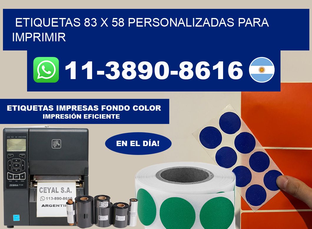 etiquetas 83 x 58 personalizadas para imprimir