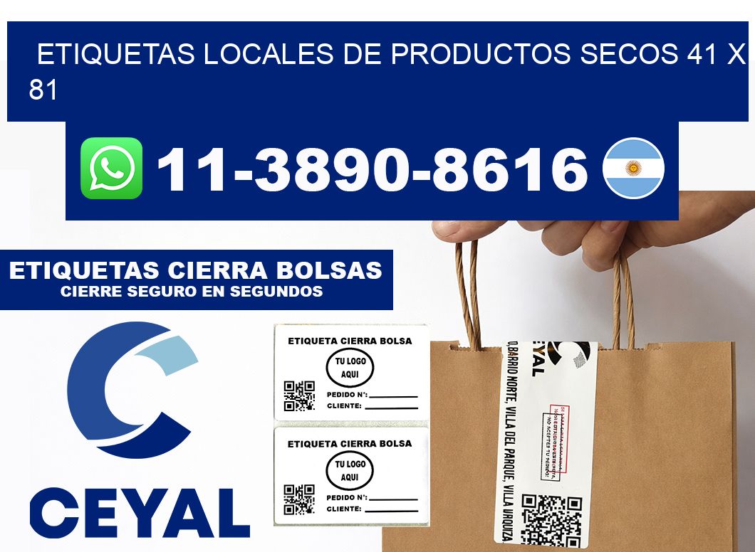etiquetas locales de productos secos 41 x 81