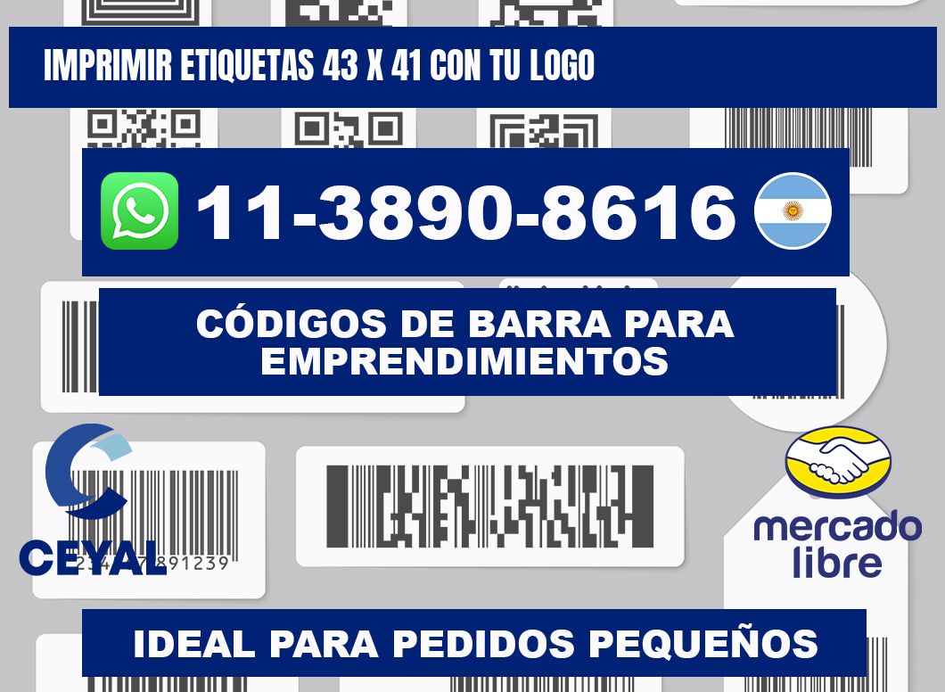 imprimir etiquetas 43 x 41 con tu logo