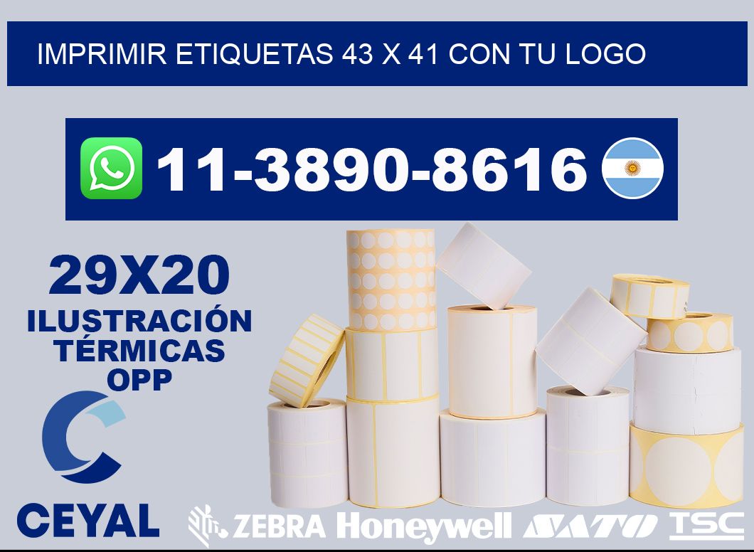 imprimir etiquetas 43 x 41 con tu logo