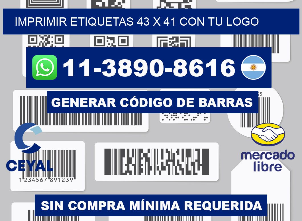 imprimir etiquetas 43 x 41 con tu logo