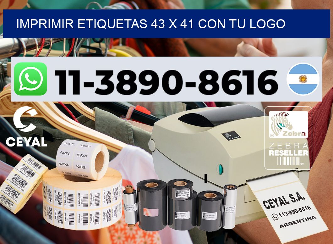 imprimir etiquetas 43 x 41 con tu logo