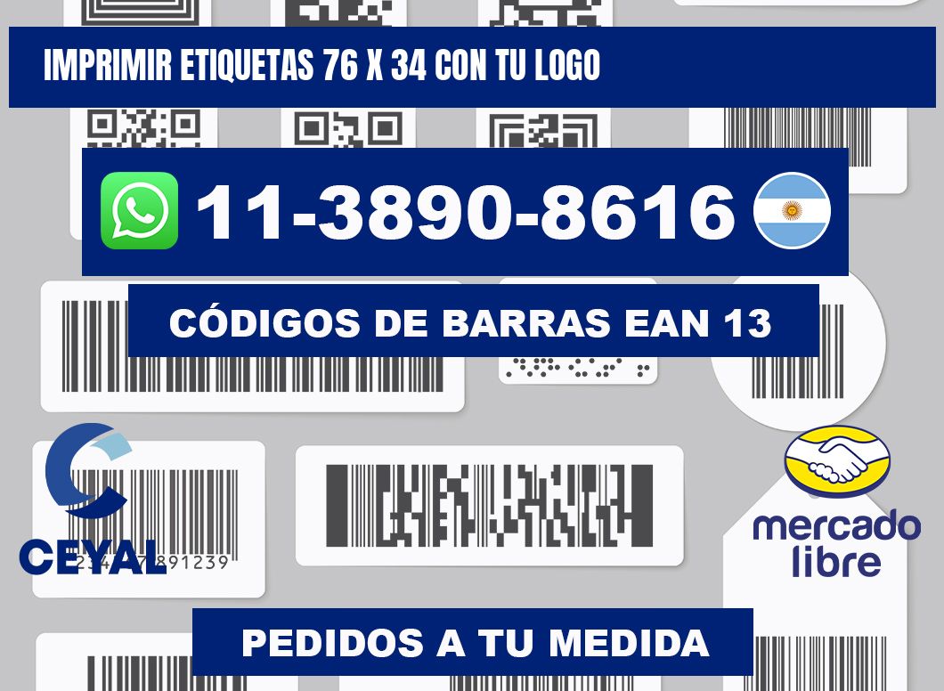 imprimir etiquetas 76 x 34 con tu logo