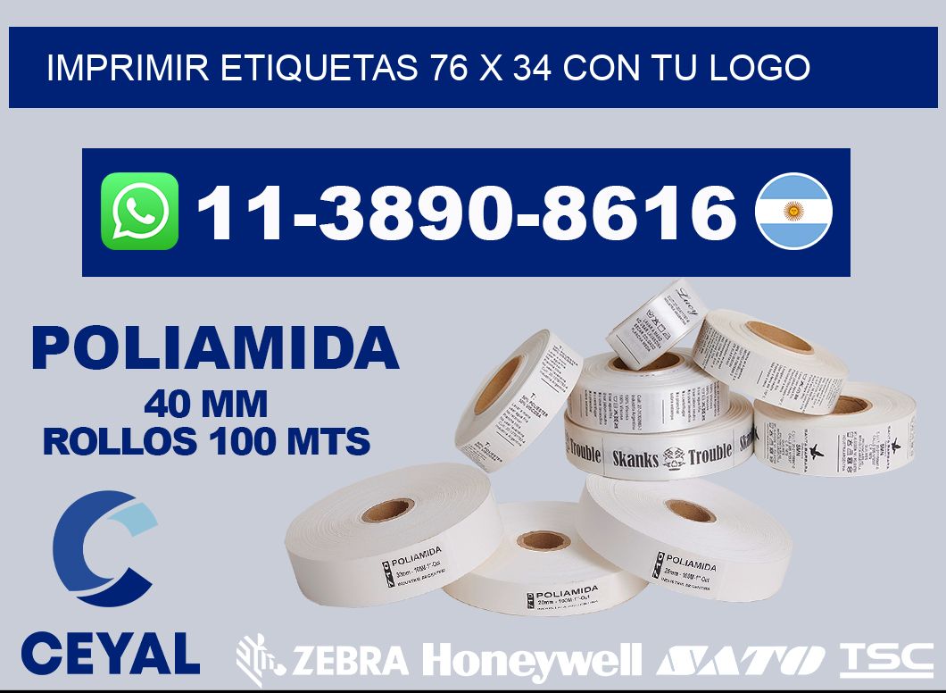 imprimir etiquetas 76 x 34 con tu logo