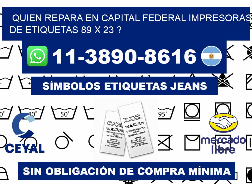 quien repara en capital federal impresoras de etiquetas 89 x 23 ?