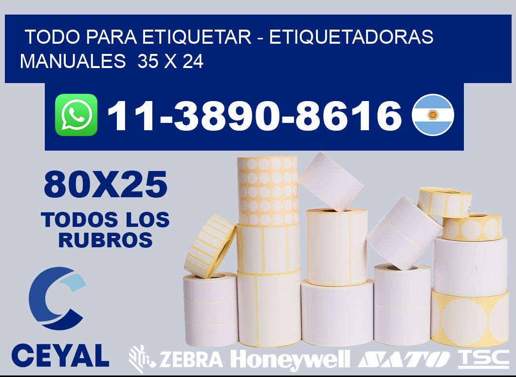 todo para etiquetar - Etiquetadoras Manuales  35 x 24