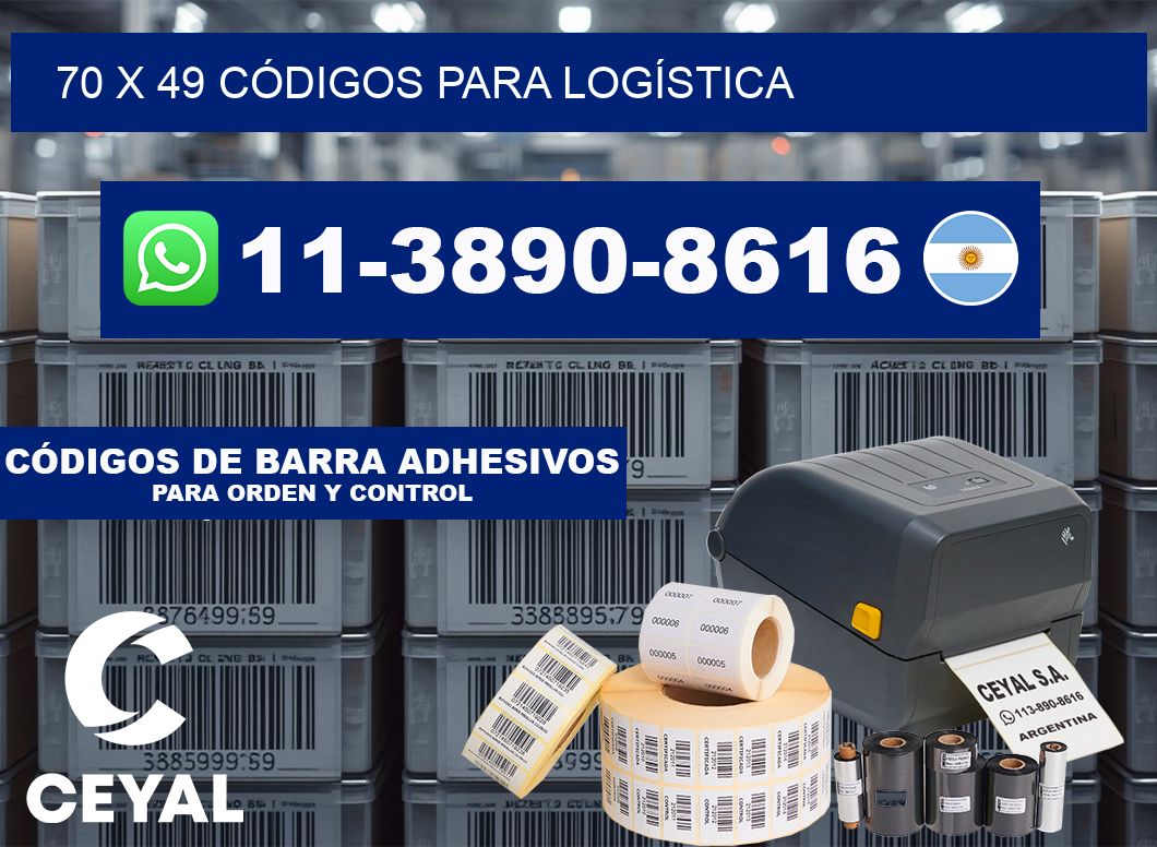 70 x 49 CÓDIGOS PARA LOGÍSTICA