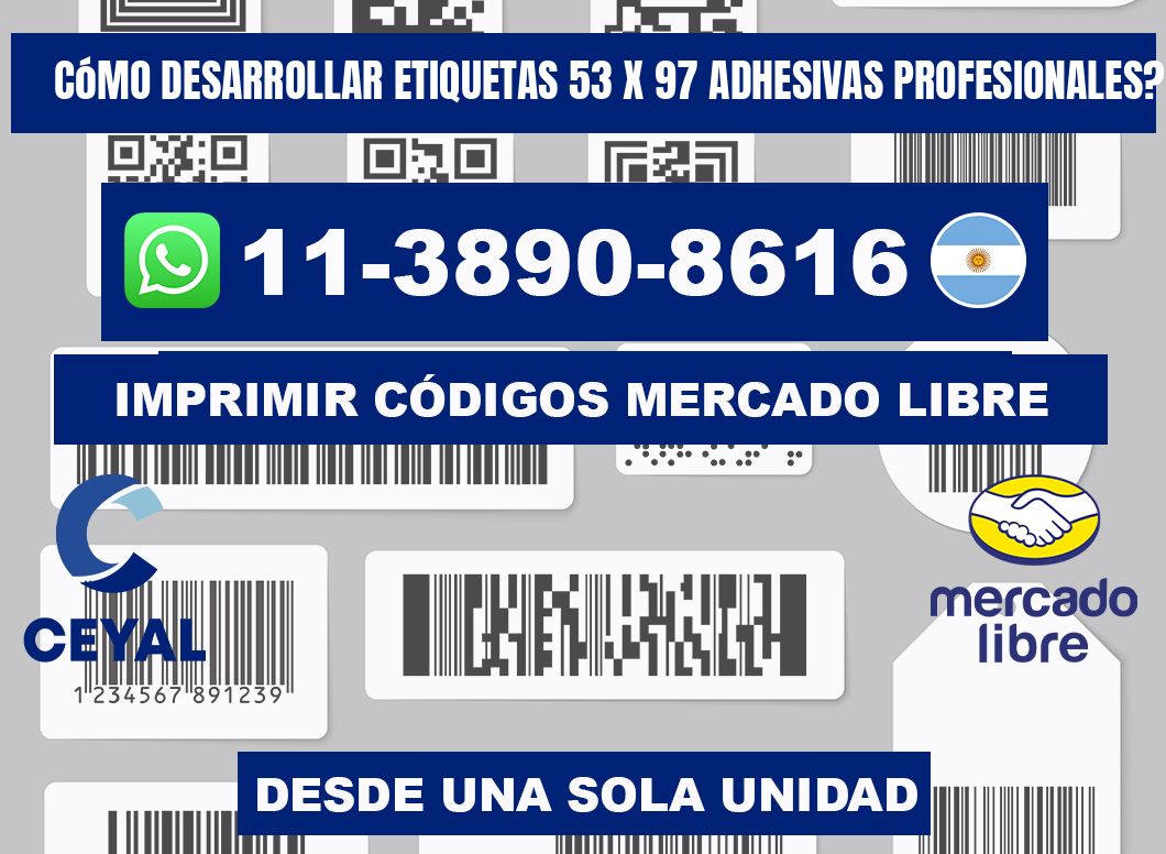 Cómo desarrollar etiquetas 53 x 97 adhesivas profesionales?