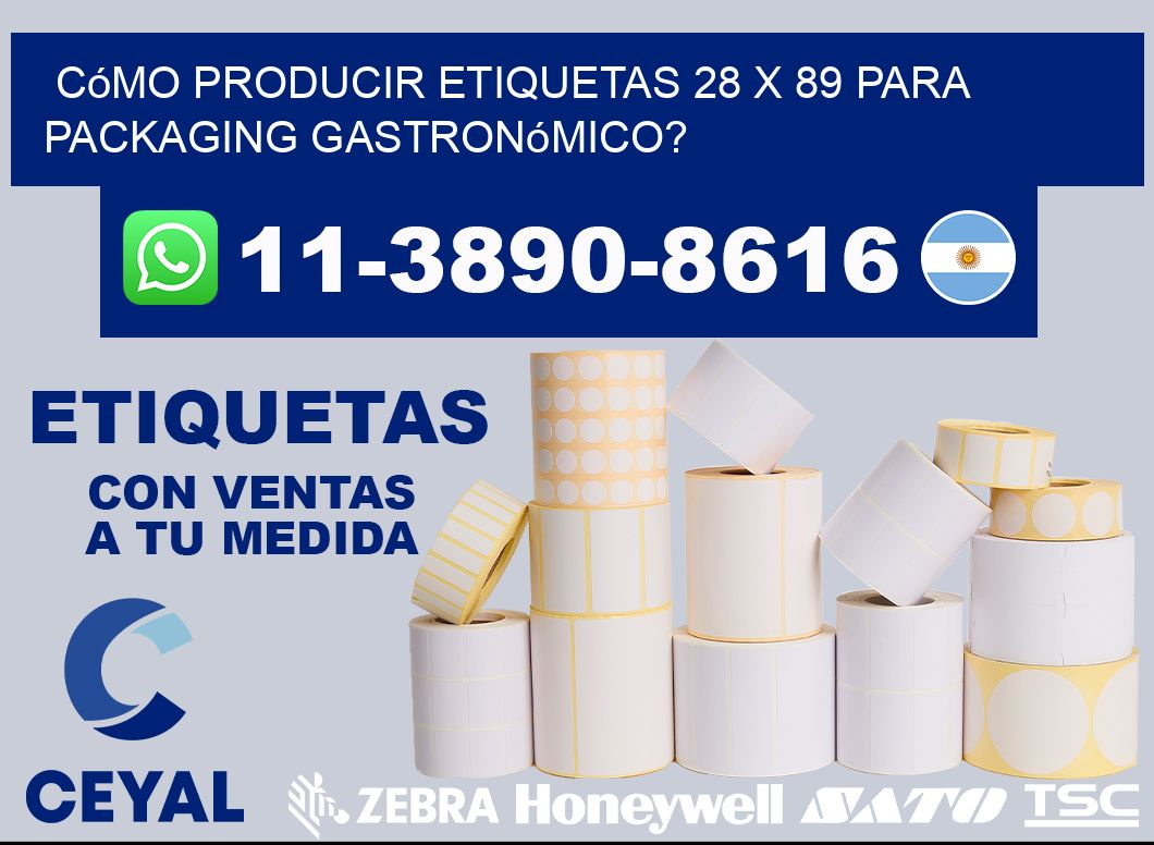 Cómo producir etiquetas 28 x 89 para packaging gastronómico?