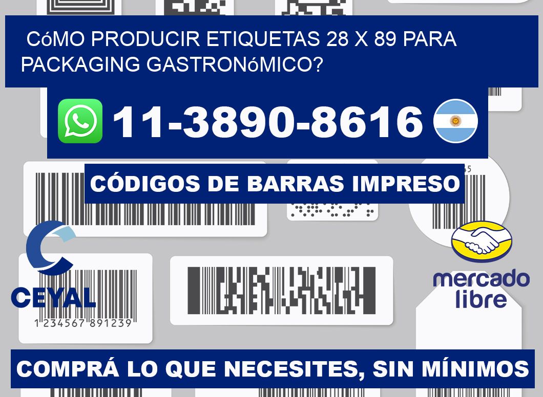 Cómo producir etiquetas 28 x 89 para packaging gastronómico?