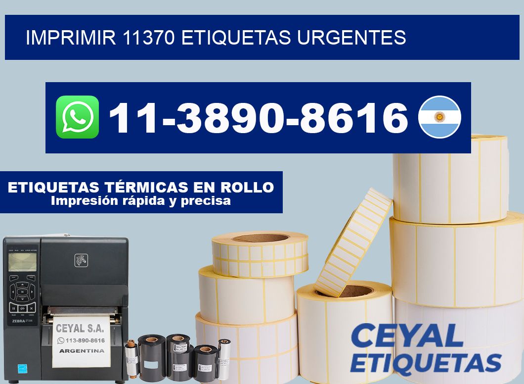 IMPRIMIR 11370 ETIQUETAS URGENTES