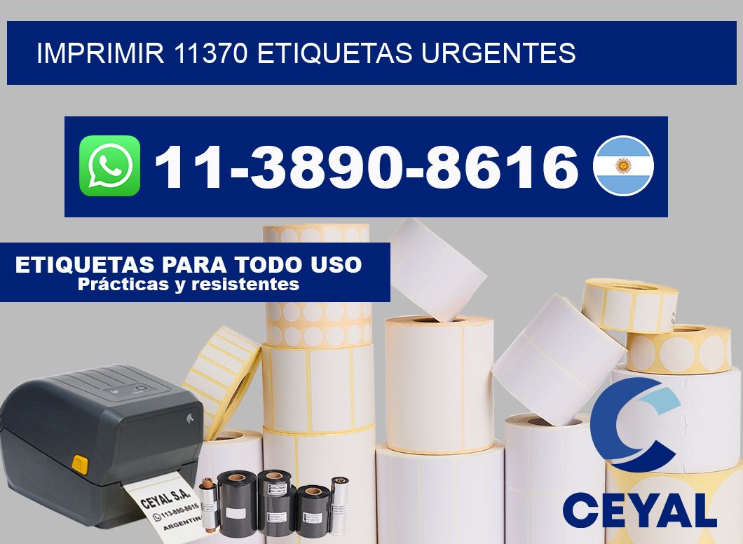IMPRIMIR 11370 ETIQUETAS URGENTES