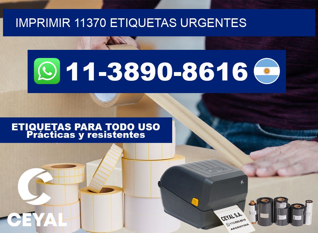 IMPRIMIR 11370 ETIQUETAS URGENTES