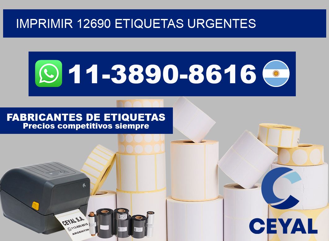 IMPRIMIR 12690 ETIQUETAS URGENTES