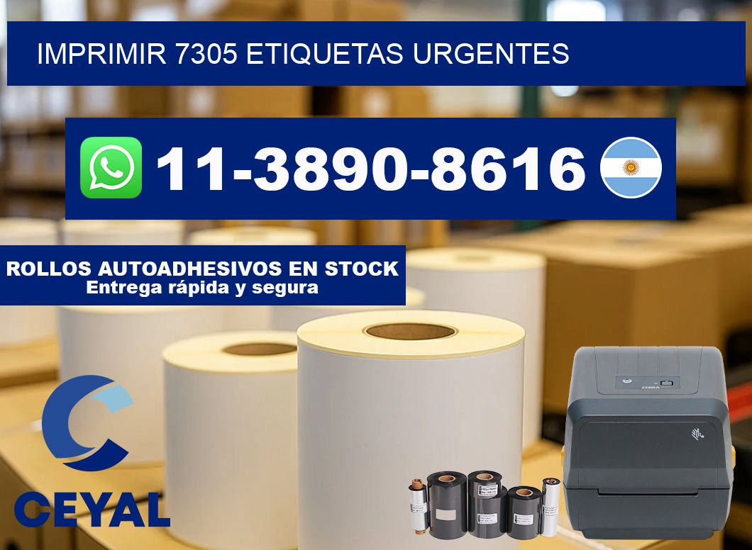 IMPRIMIR 7305 ETIQUETAS URGENTES
